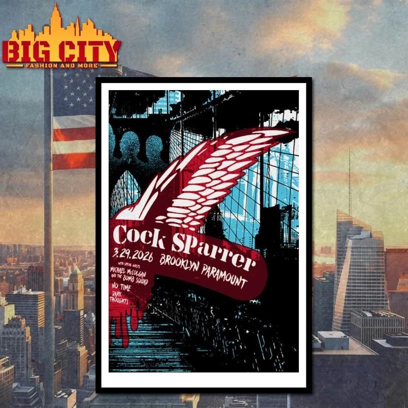 Cock Sparrer 03.29.2026 Brooklyn Paramount Brooklyn, NY Poster Shirt