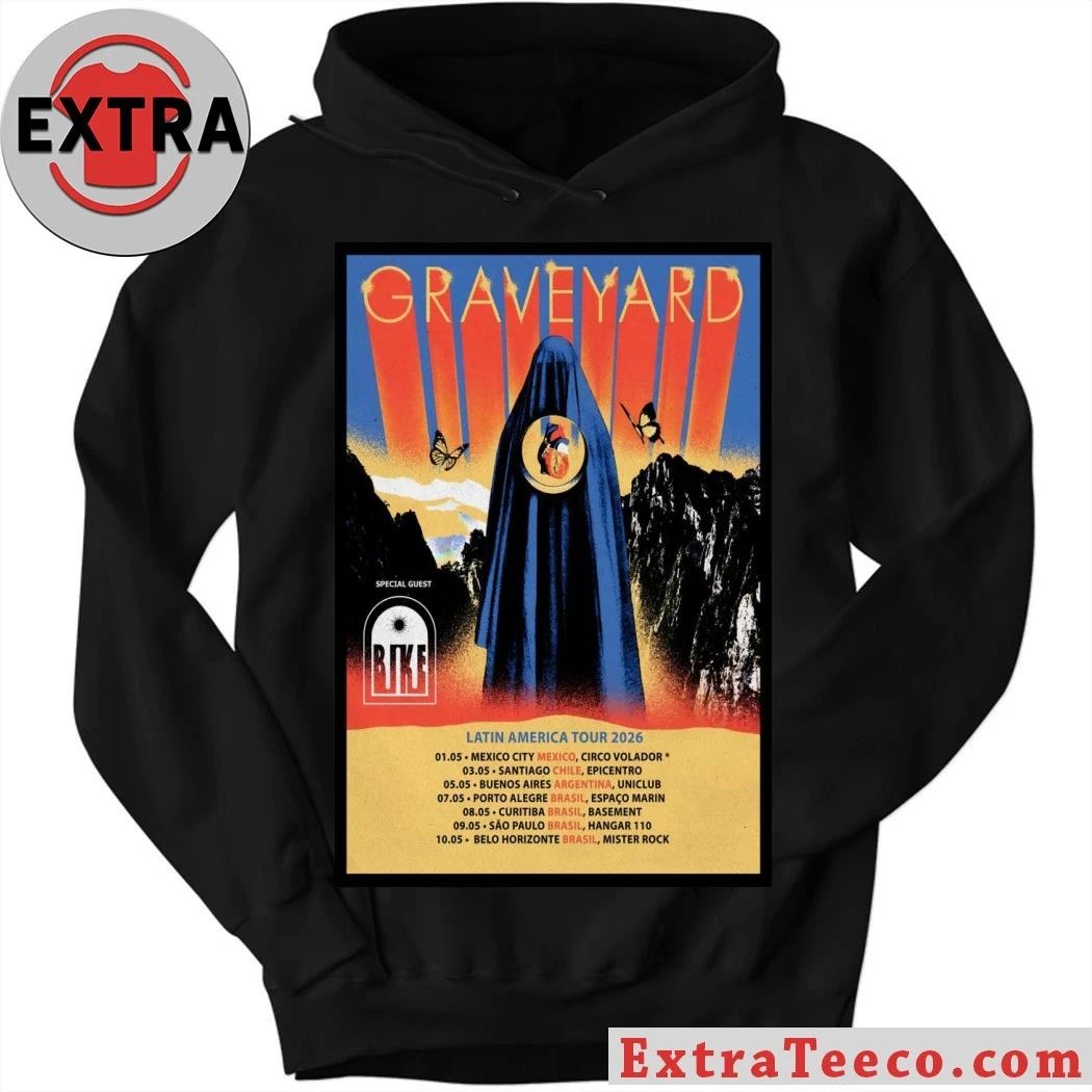Graveyard Poster Latin America Tour 2026 Shirt