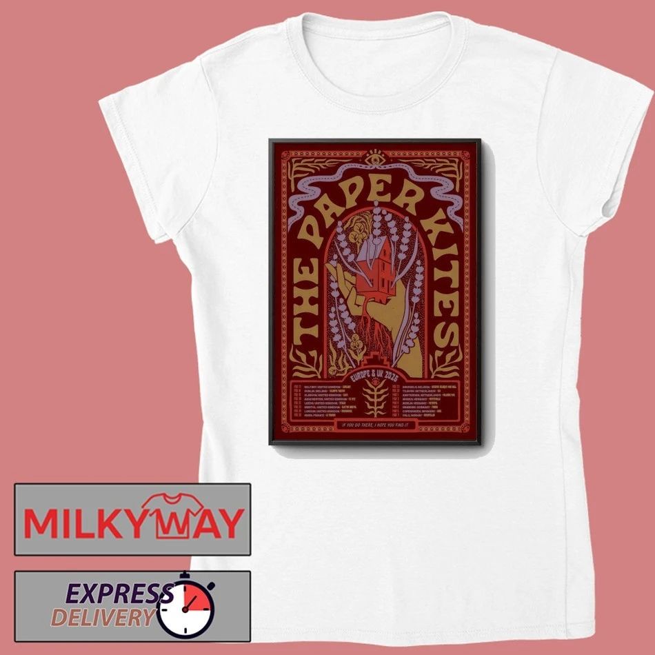 The Paper Kites EU And UK Tour 2026 Poster shirt