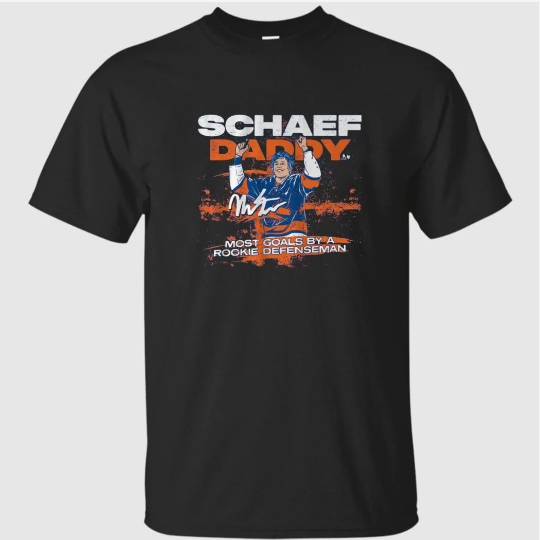 Matthew Schaefer Daddy Most Goals By A Rookie Defenseman Record Shirt