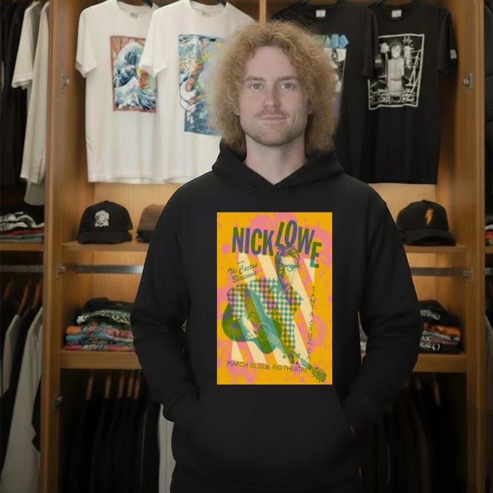 Nick Lowe With The Cactus Blossoms Rio Theatre Santa Cruz CA Mar 30 2026 Poster Shirt