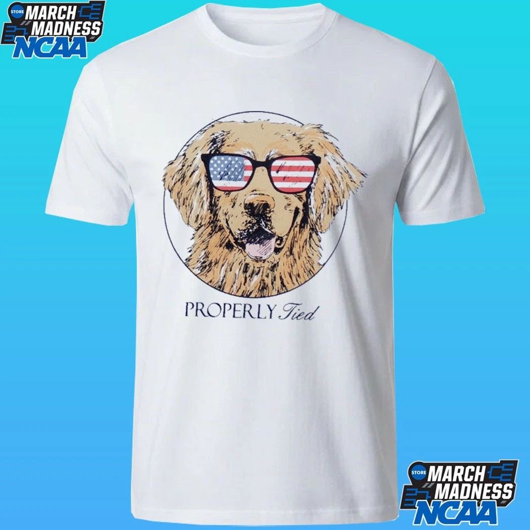 Properly Tied Patriot Dog Shirt