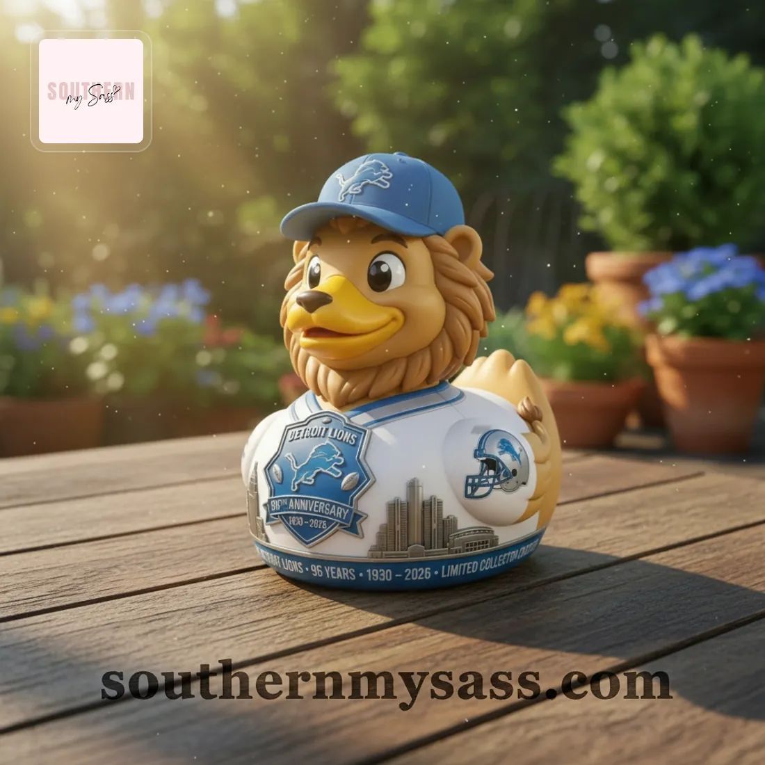 Detroit Lions 96th Anniversary Limited Edition Mascot Rubber Duck