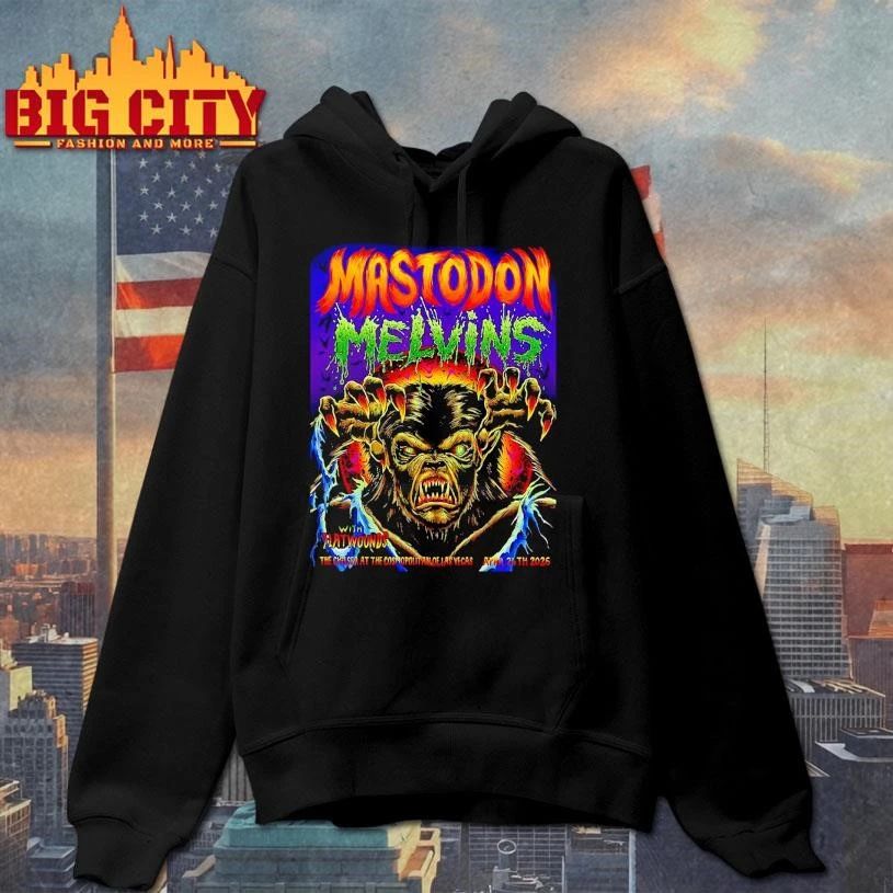 Mastodon With Melvins And Flatwounds Las Vegas 2026 Event Poster At The Chelsea At The Cosmopolit Of Las Vegas On April 24 2026 T-Shirt