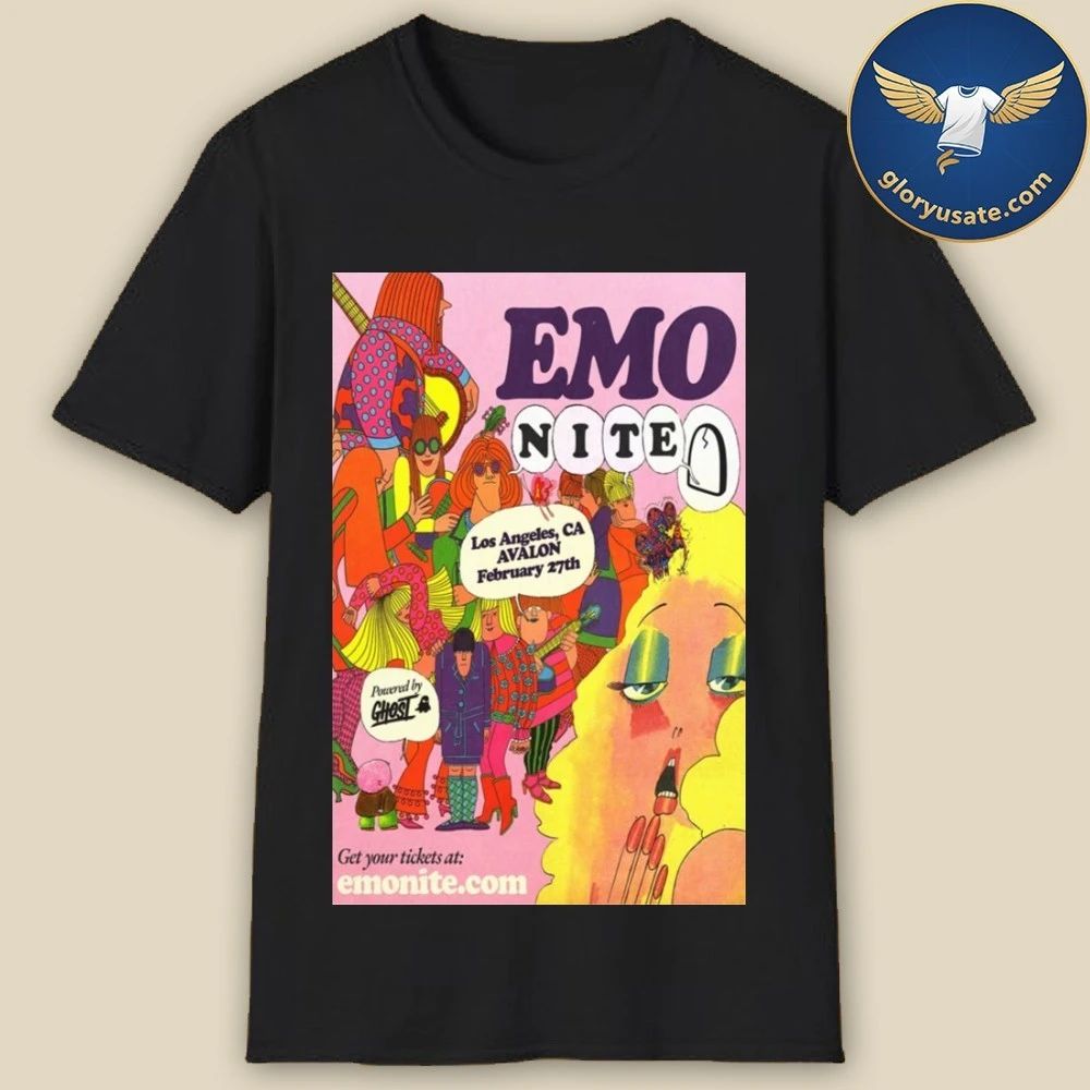 Emo Nite February 27 2026 Los Angeles, CA Poster Shirt