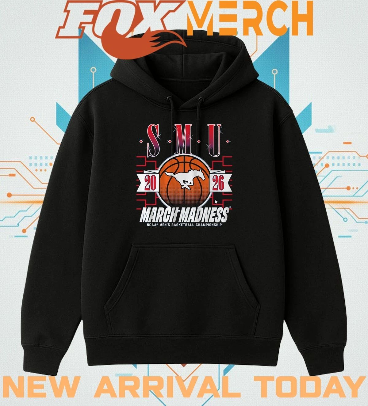 SMU Mustangs Men’s Basketball 2026 March Madness t-shirt
