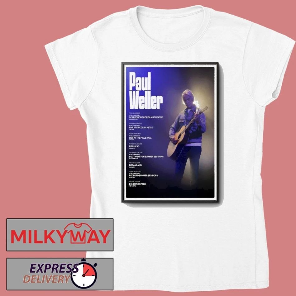 Poster Paul Weller Summer Tour 2026 shirt