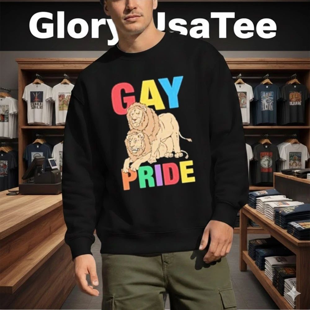 Funny Lion Gay Pride Shirt