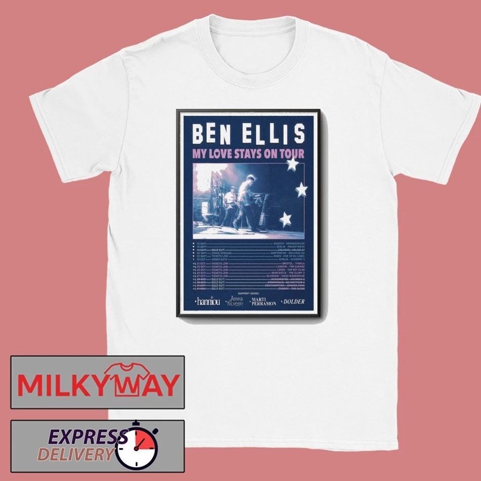 Ben Ellis 2025 Concert Tour Poster shirt