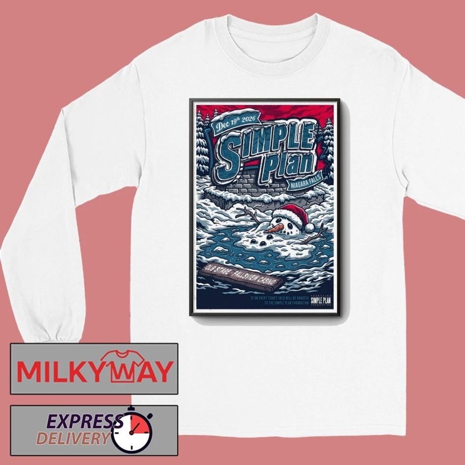 Simple Plan Dec 19 2026 OLG Stage At Fallsview Casino in Niagara Falls ON Poster shirt