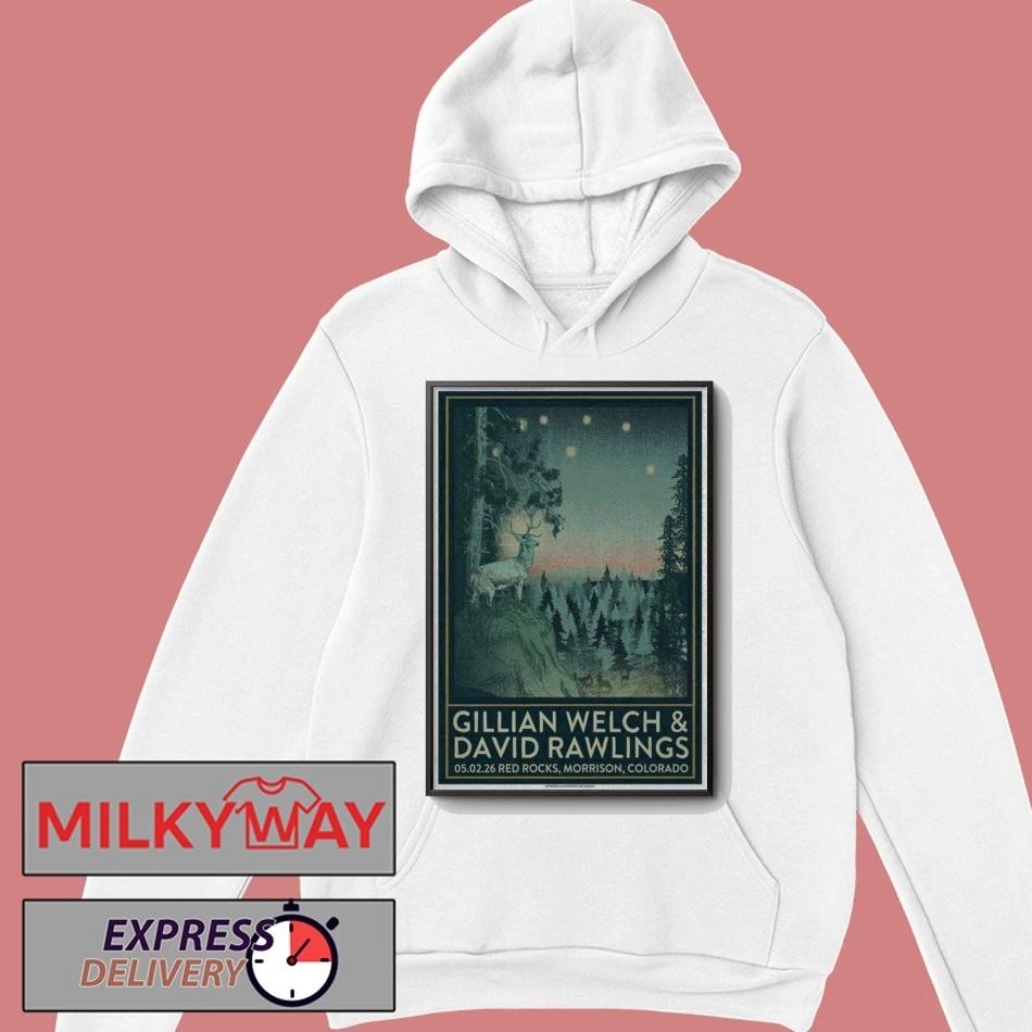 May 02 2026 Gillian Welch x David Rawlings Red Rocks TOUR Poster shirt