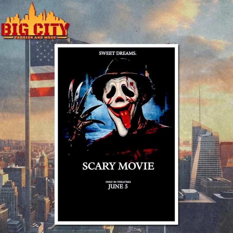 Scary Movie 6 Funny Freddy Krueger Sweet Dreams Variant Collage Shirt