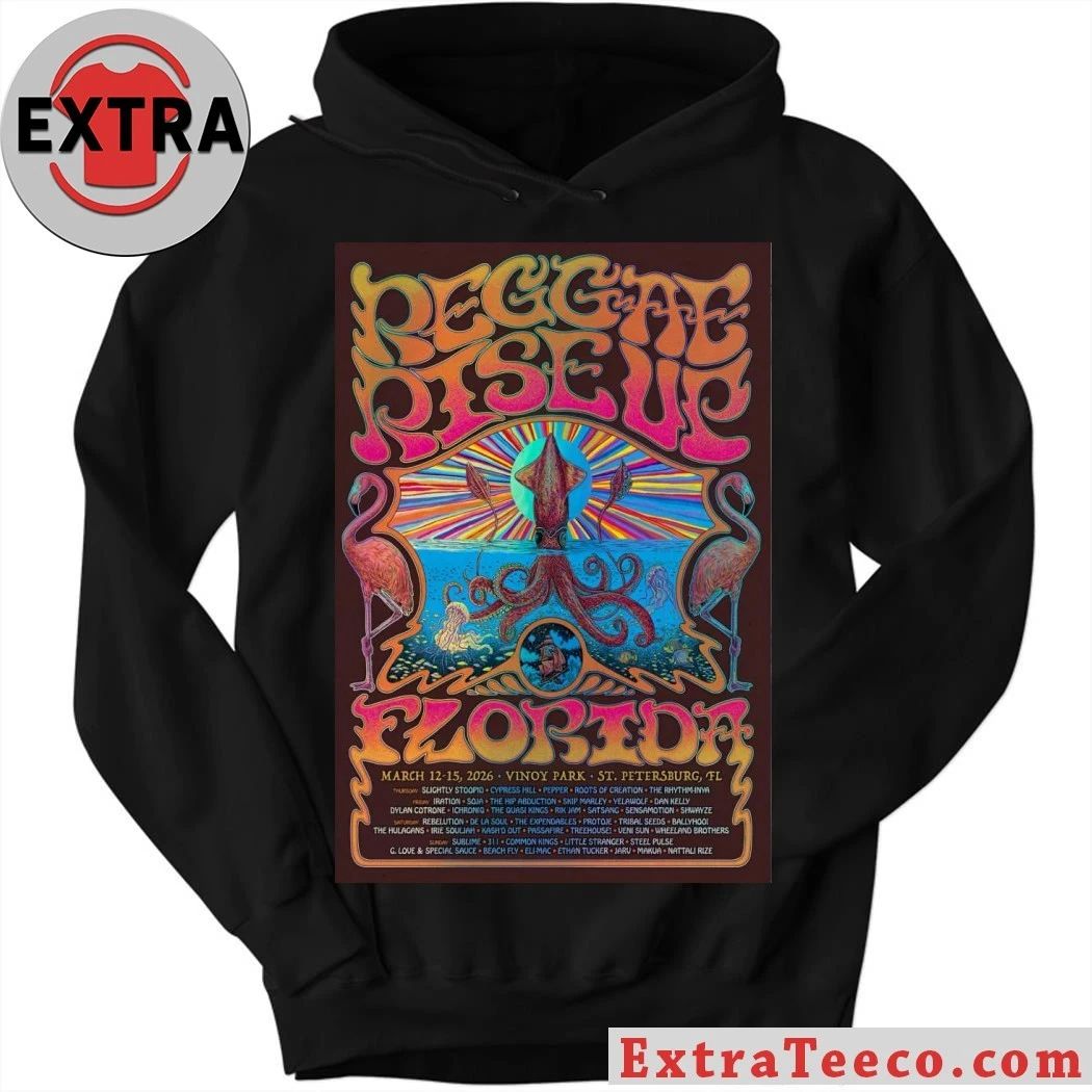 Original Reggae Rise Up Florida St. Petersburg FL March 12-15 2026 Poster Shirt