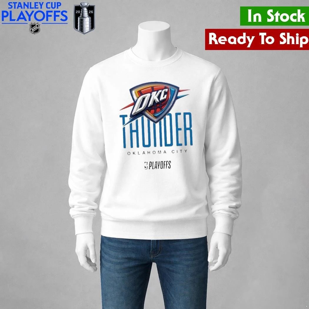NBA Playoffs Oklahoma City Thunder Basketball Logo Graphic Shirt