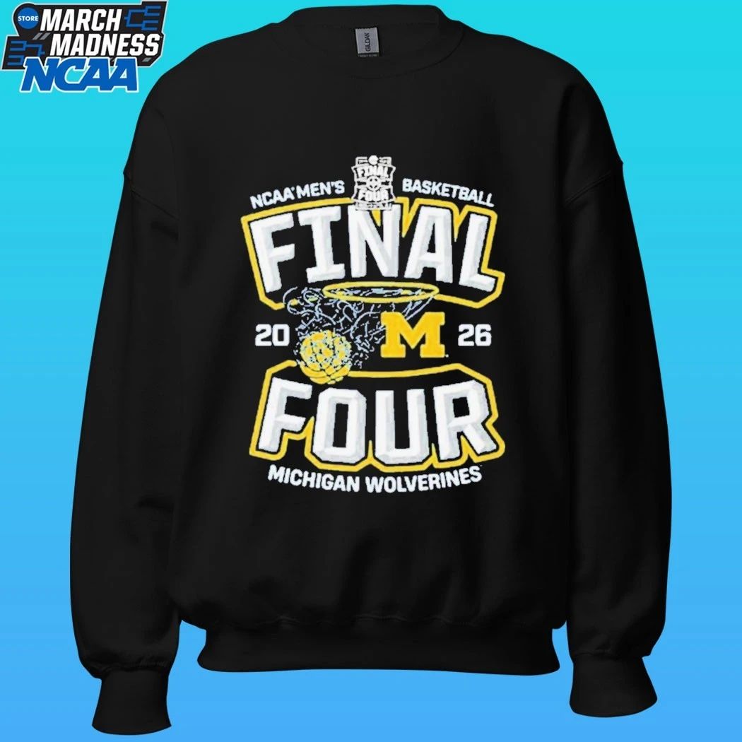 Michigan Wolverines Men’s Basketball 2026 NCAA Final Four Hoops March Madness Shirt