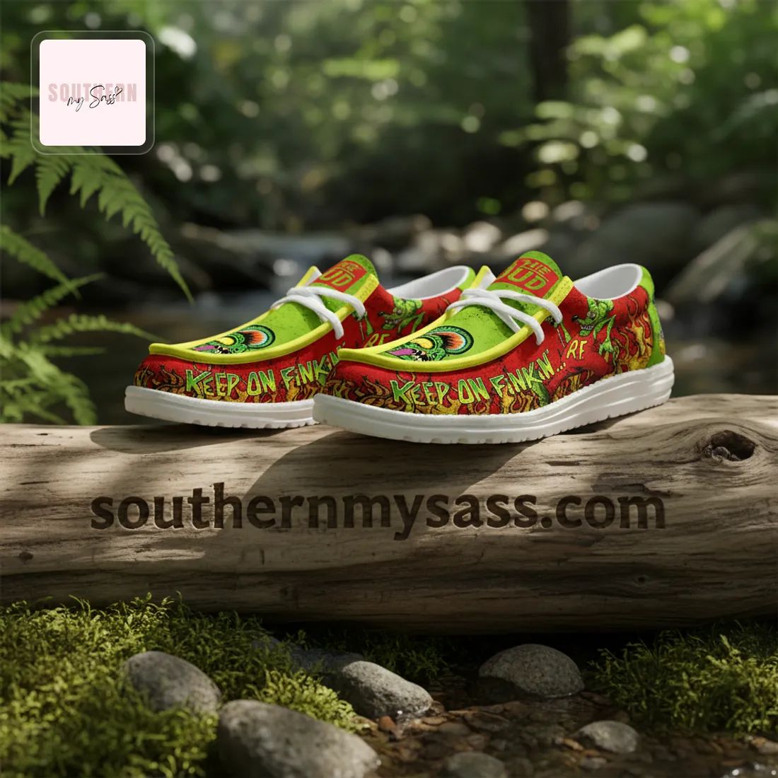Rat Fink Keep On Finkin Hey Dude Shoes