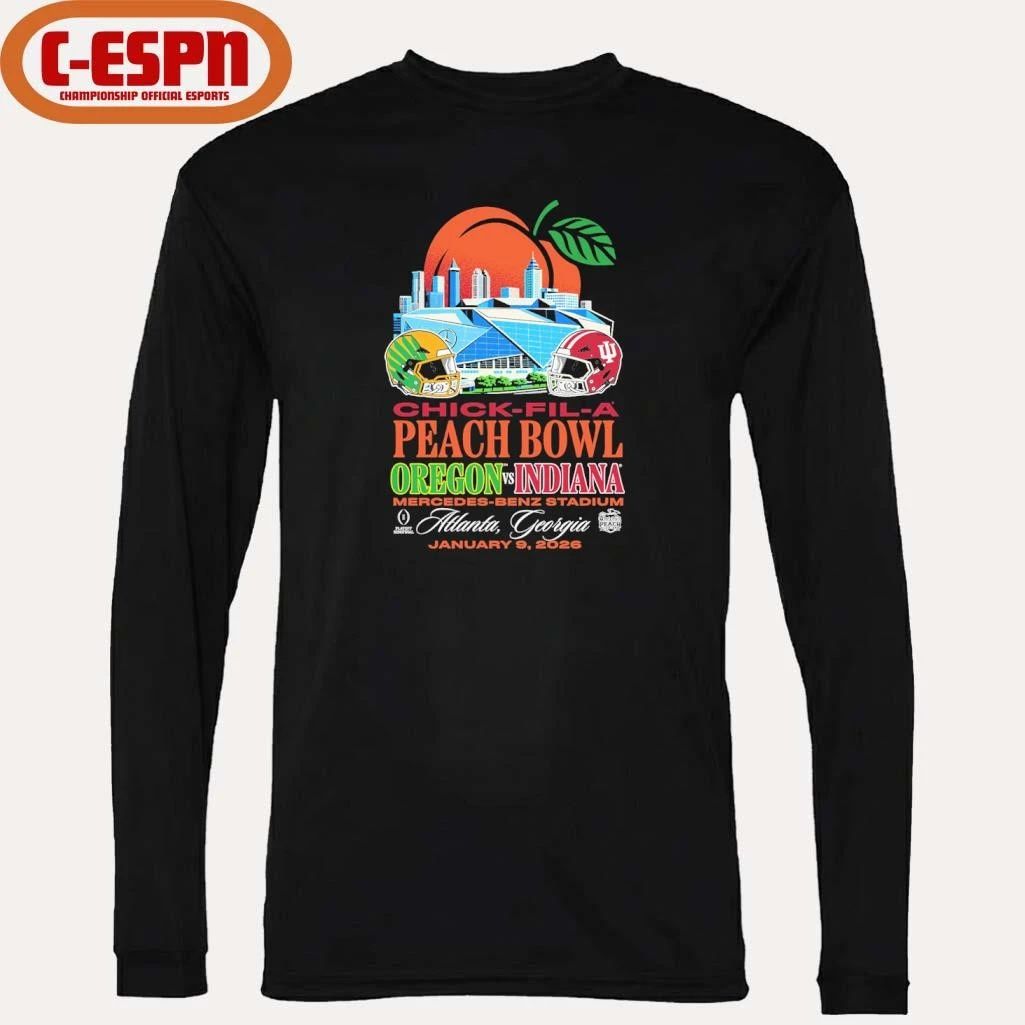 Chick-Fil-A Peach Bowl IU Vs Oregon Mercedes-Benz Stadium T-Shirt