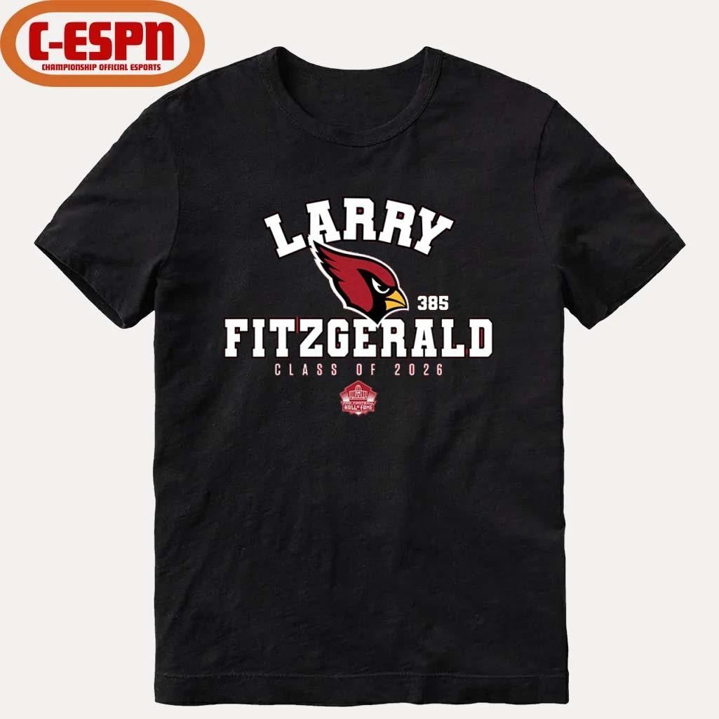 Larry Fitzgerald Cardinals Class of 2026 Enshrinee T-Shirt