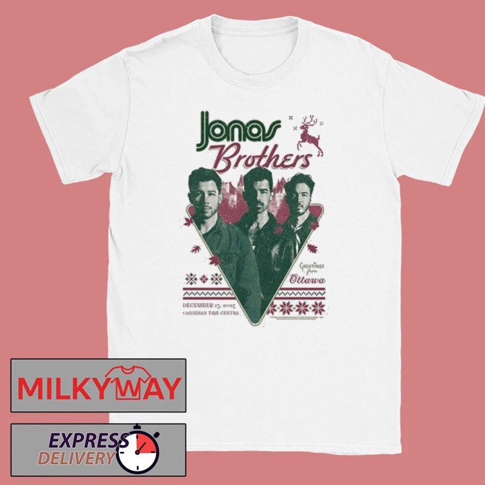 Jonas Brothers Dec 15 2025 Ottawa White Shirt