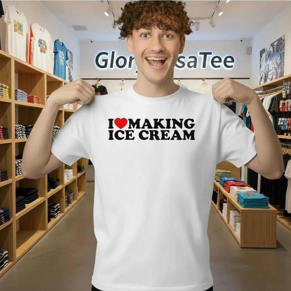 I Love Making Ice Cream Matching Shirt