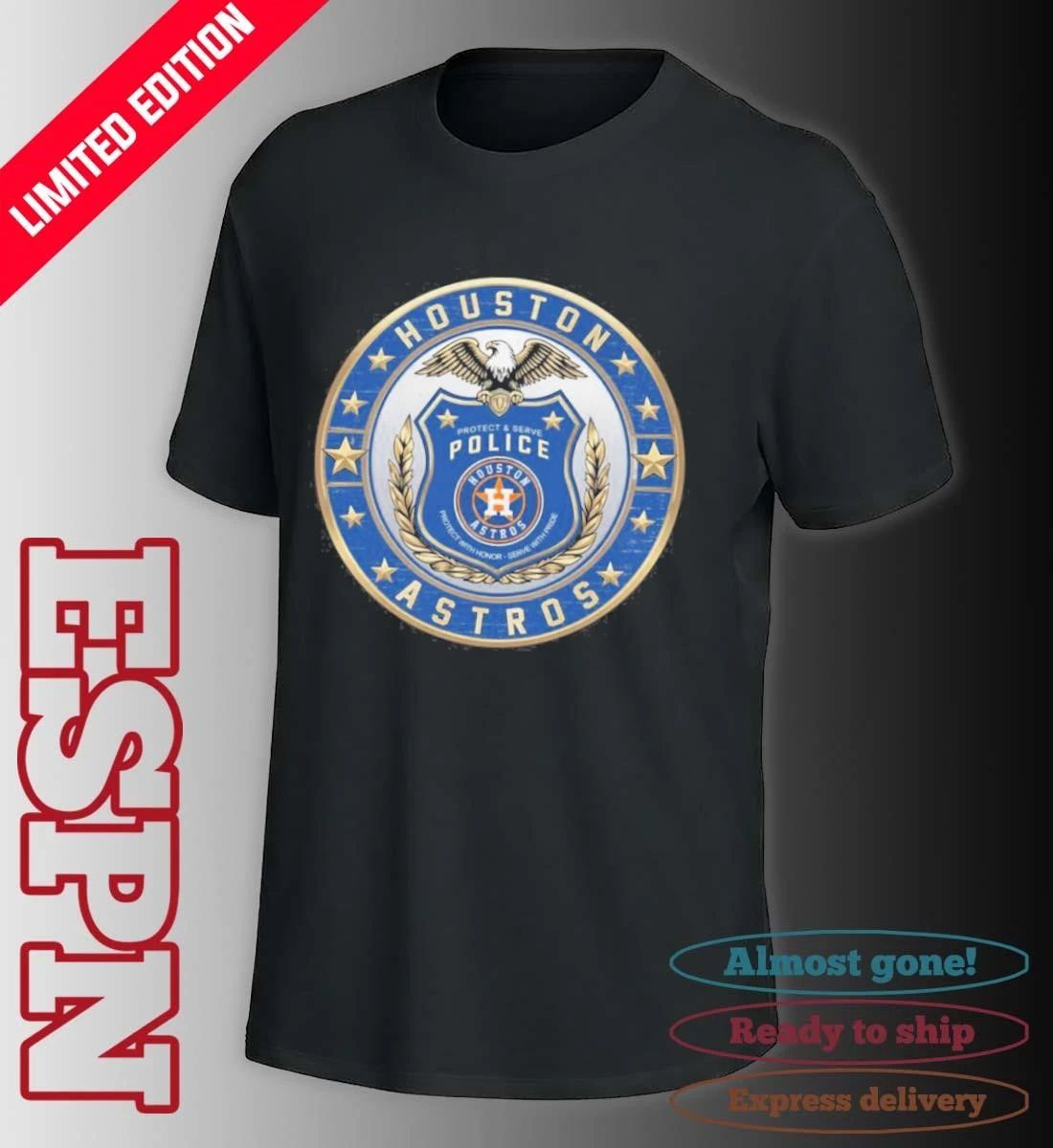 Houston Astros X Protect & Serve Police Shirt