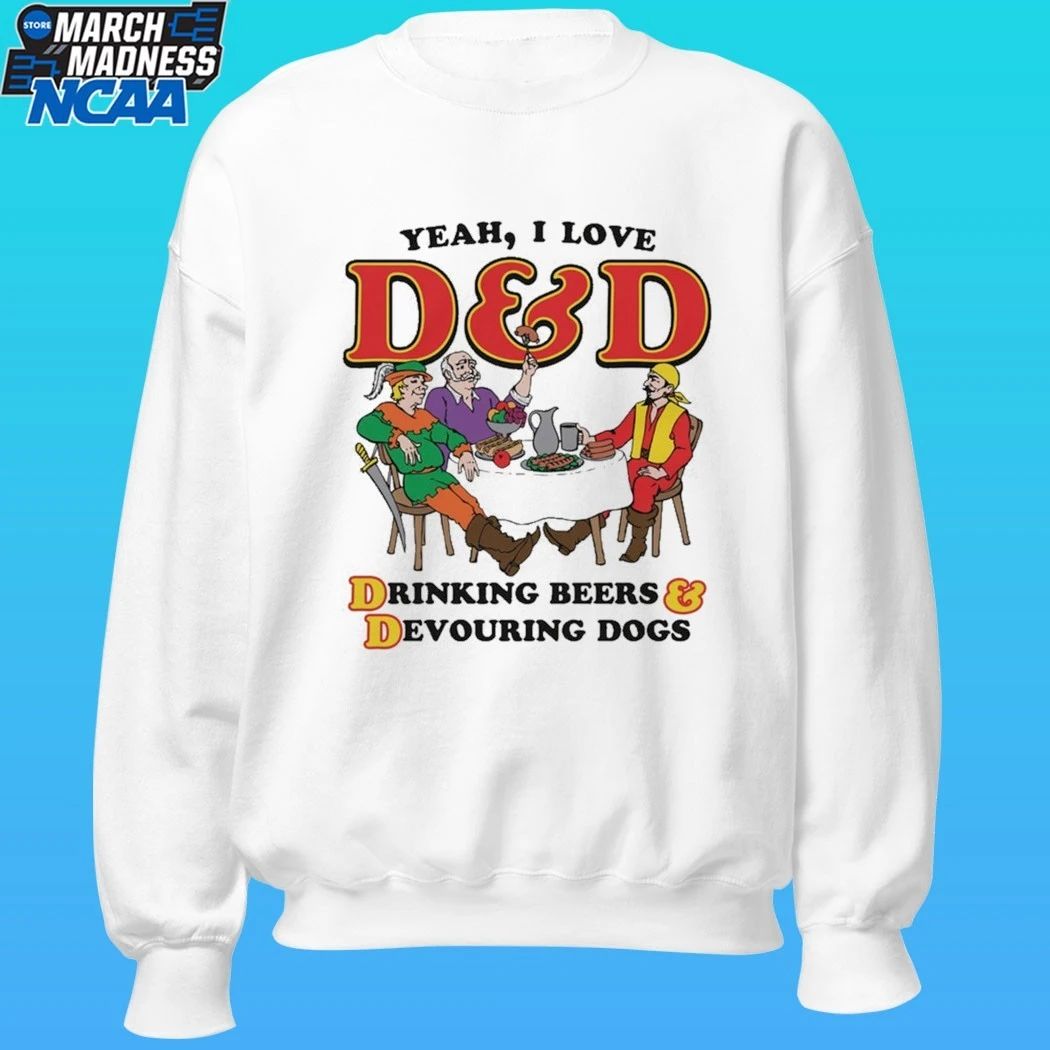 Yeah I Love D And D Drinking Beers & Devouring Dogs Shirt