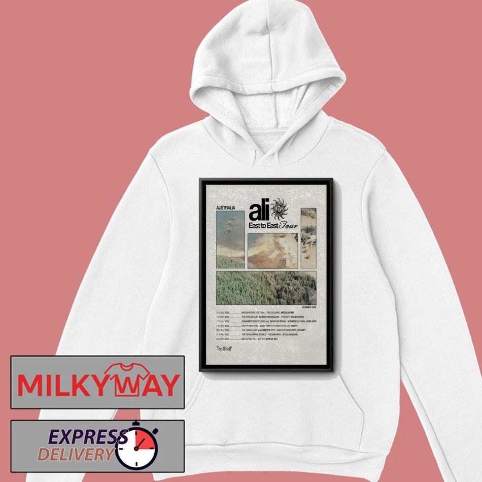 Ali Australia 2026 Tour East To East Poster shirt