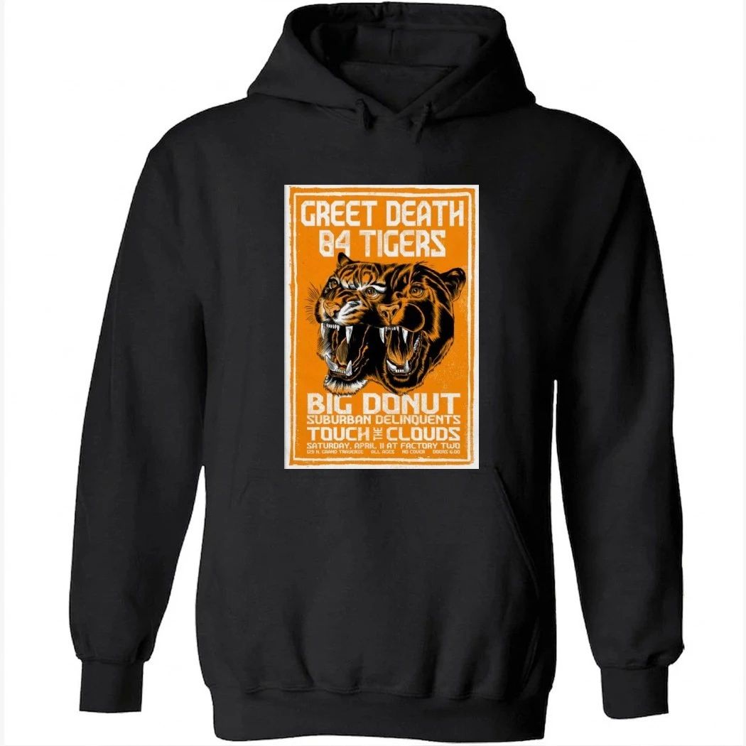Greet Death And 84 Tigers April 11 2026 In Flint MI Shirt