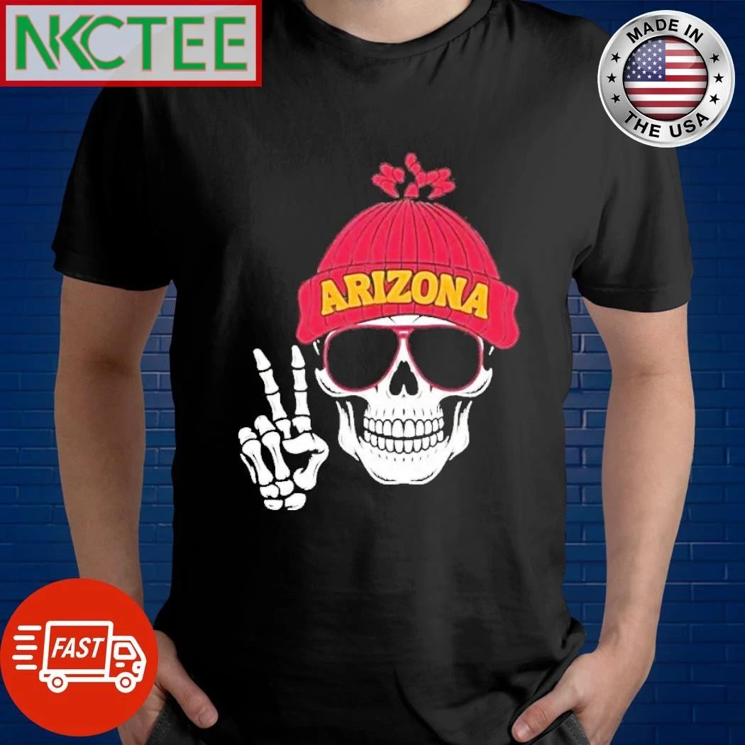 Arizona Cardinals Skull hi Sign shirt