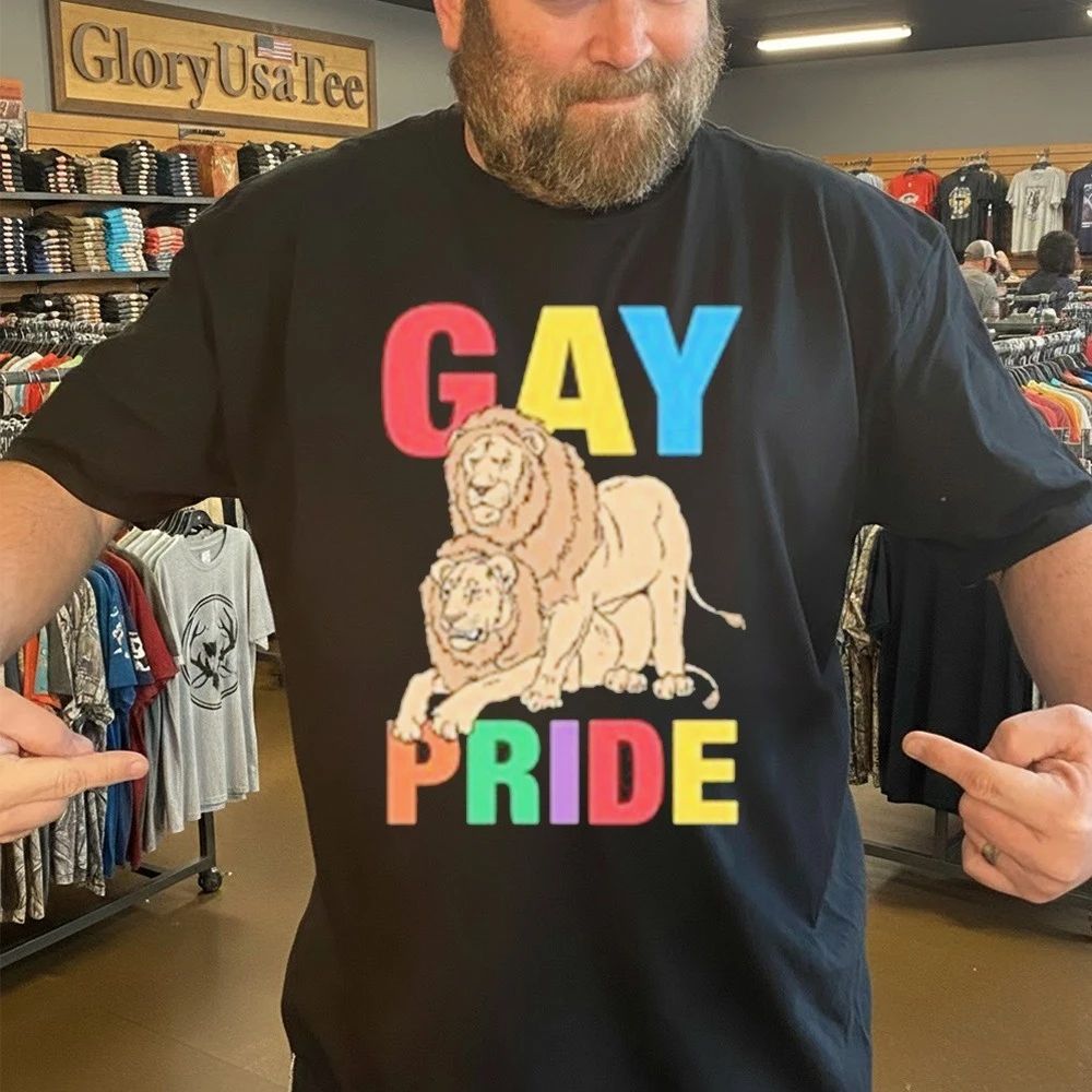 Funny Lion Gay Pride Shirt