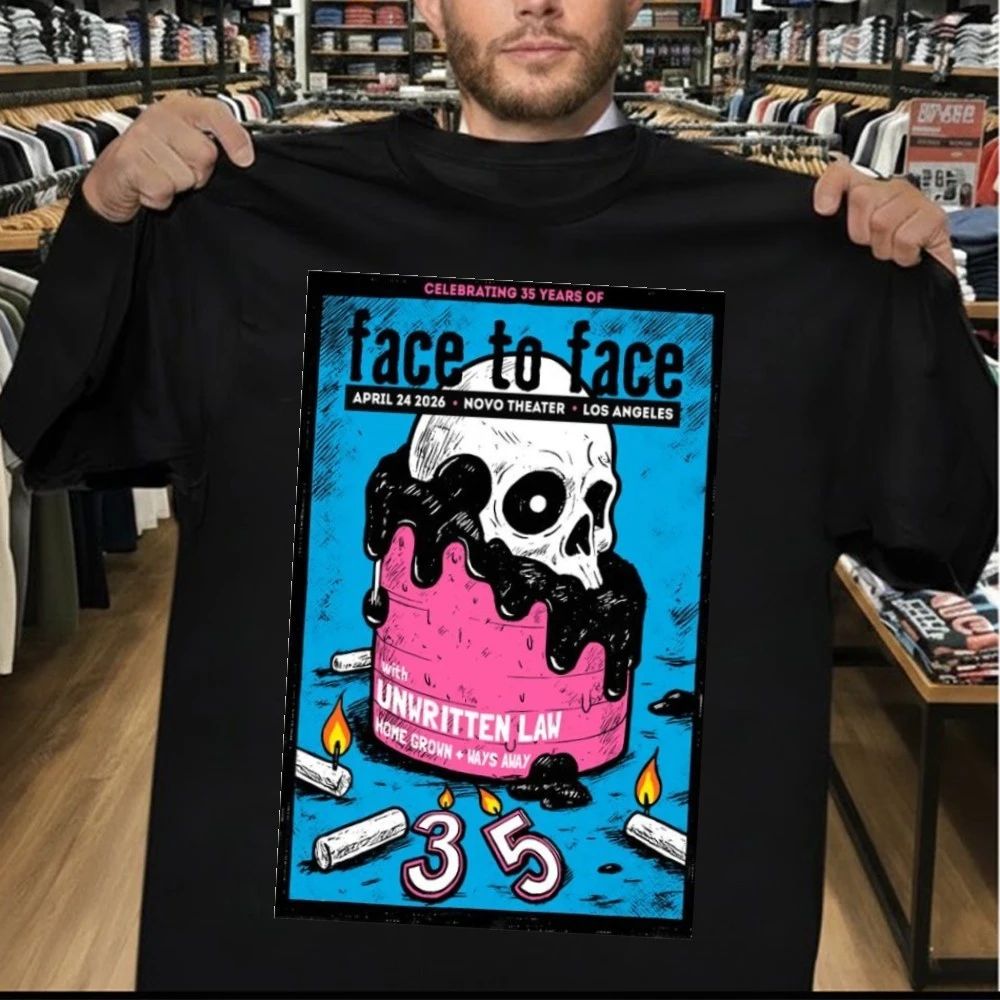 Face To Face Los Angeles, CA Apr 24 2026 Tour Poster Shirt