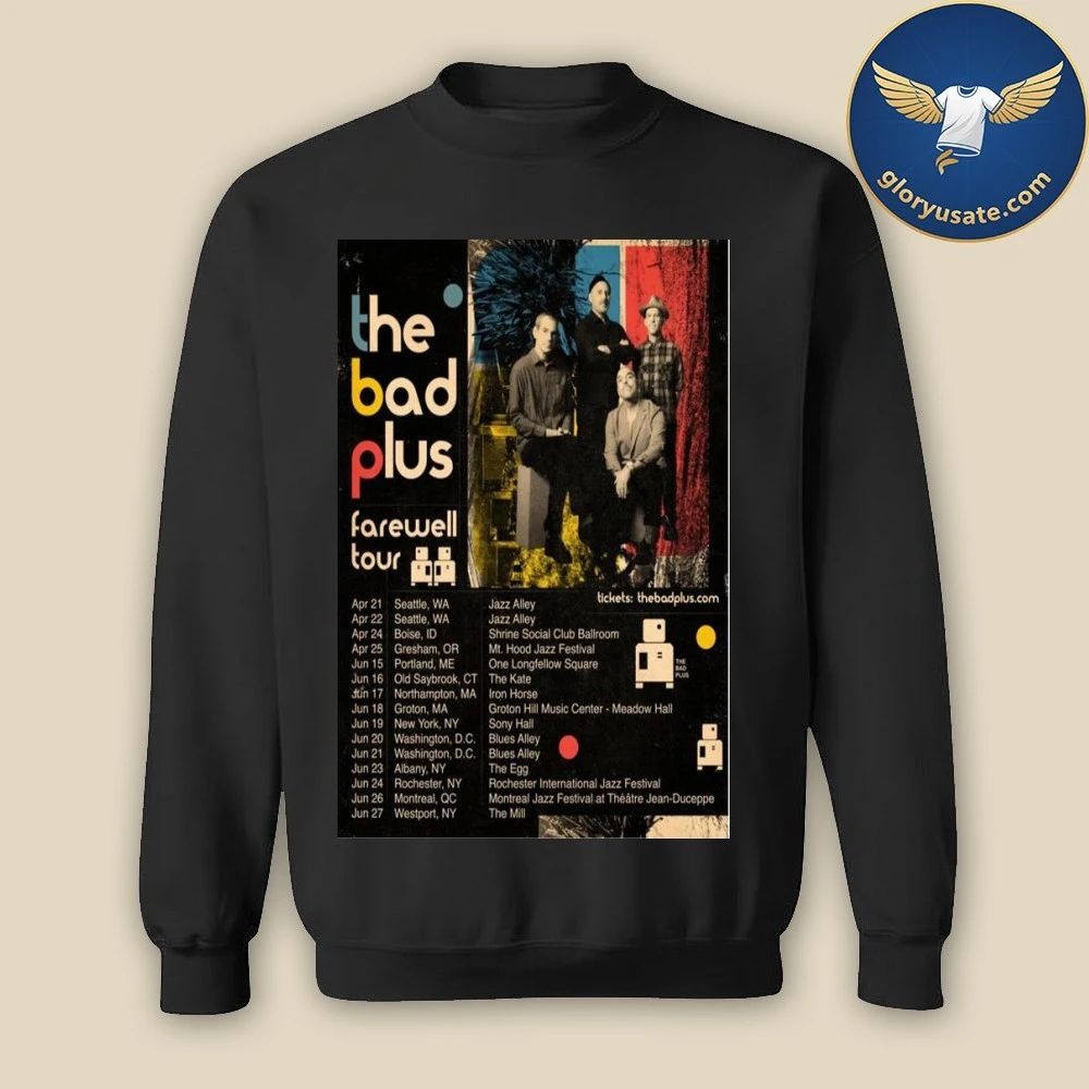 The Bad Plus 2026 Farewell Tour Poster Shirt