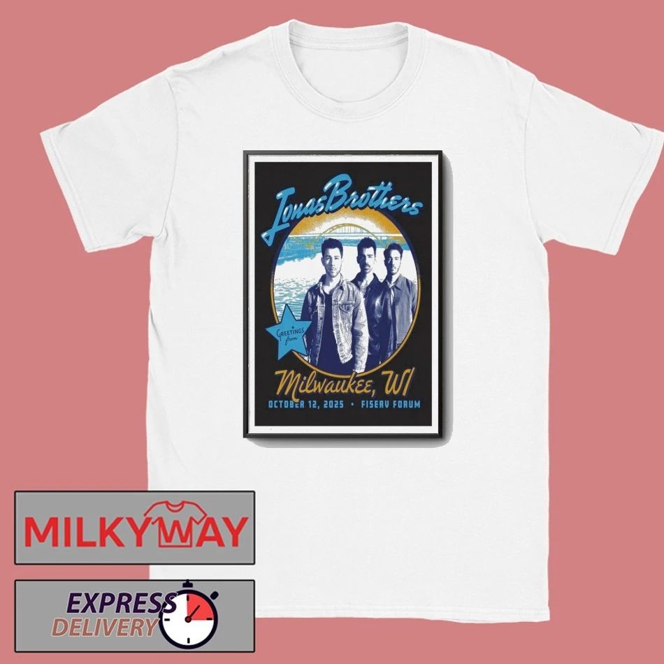 Jonas Brothers Oct 12 2025 Fiserv Forum. Milwaukee, WI Poster shirt