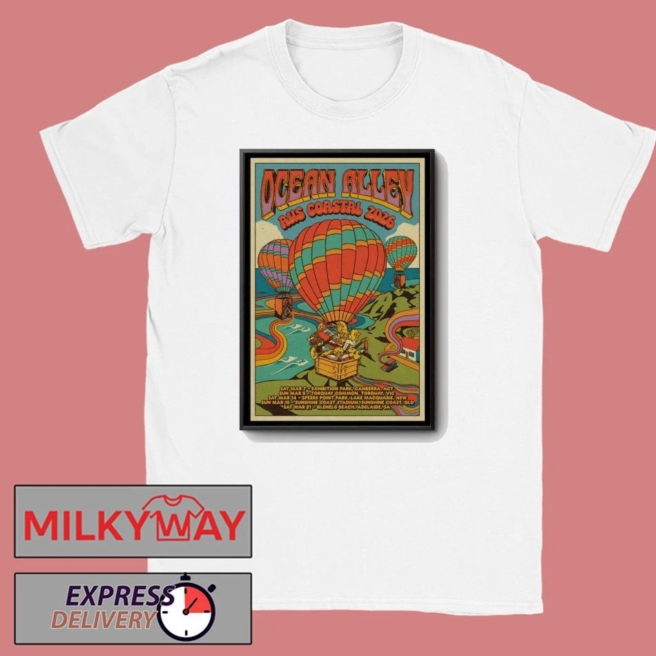 Poster Ocean Alley 2026 AUS NZ Tour Signed shirt