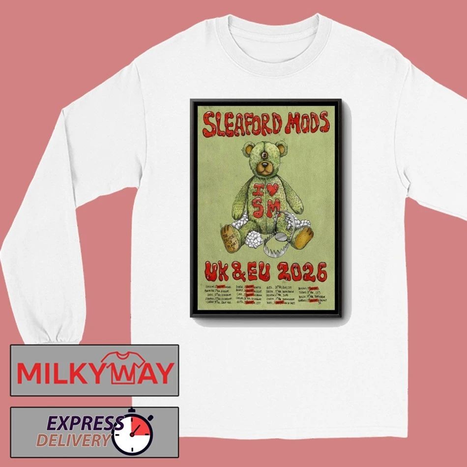Sleaford Mods UK-Europe 2026 Tour Poster shirt