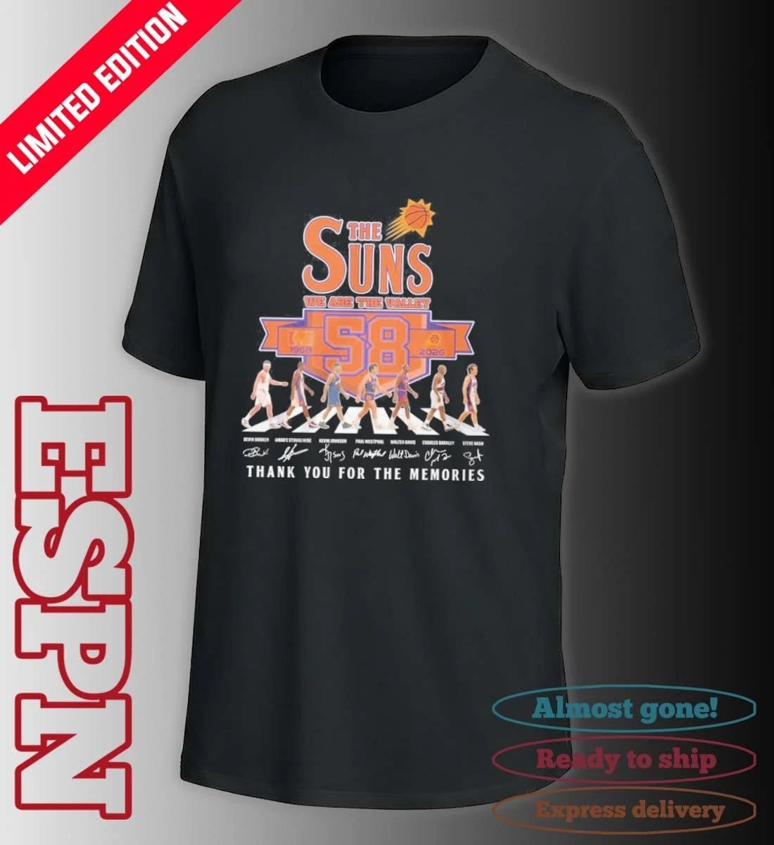 The Phoenix Suns Abbey Road 58th Anniversary 1968-2026 Shirt
