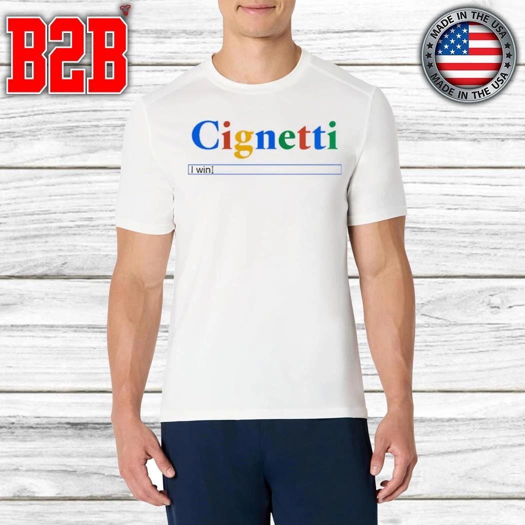Indiana Cignetti I Win Search Bar Shirt