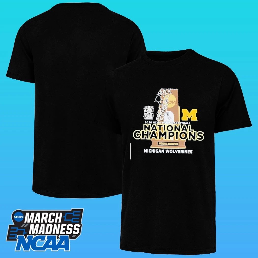 Michigan Wolverines Navy Blue 2026 Men’s Basketball National Champions Shirt