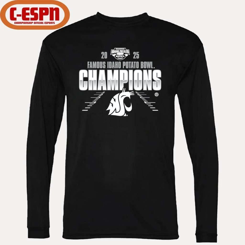 Washington State Cougars 2025 Famous Idaho Potato Bowl Champions Shirt