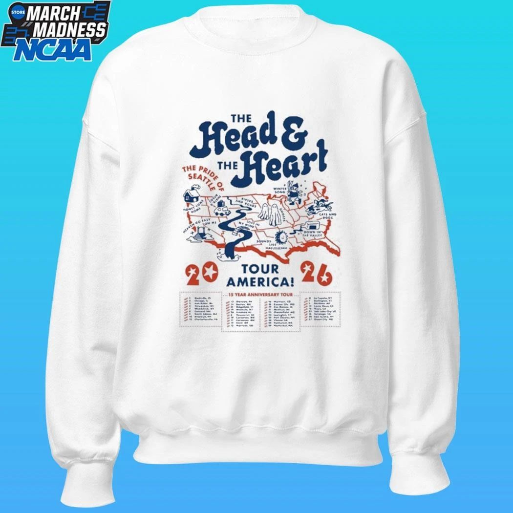 The Head And The Heart Map Tour 2026 Shirt