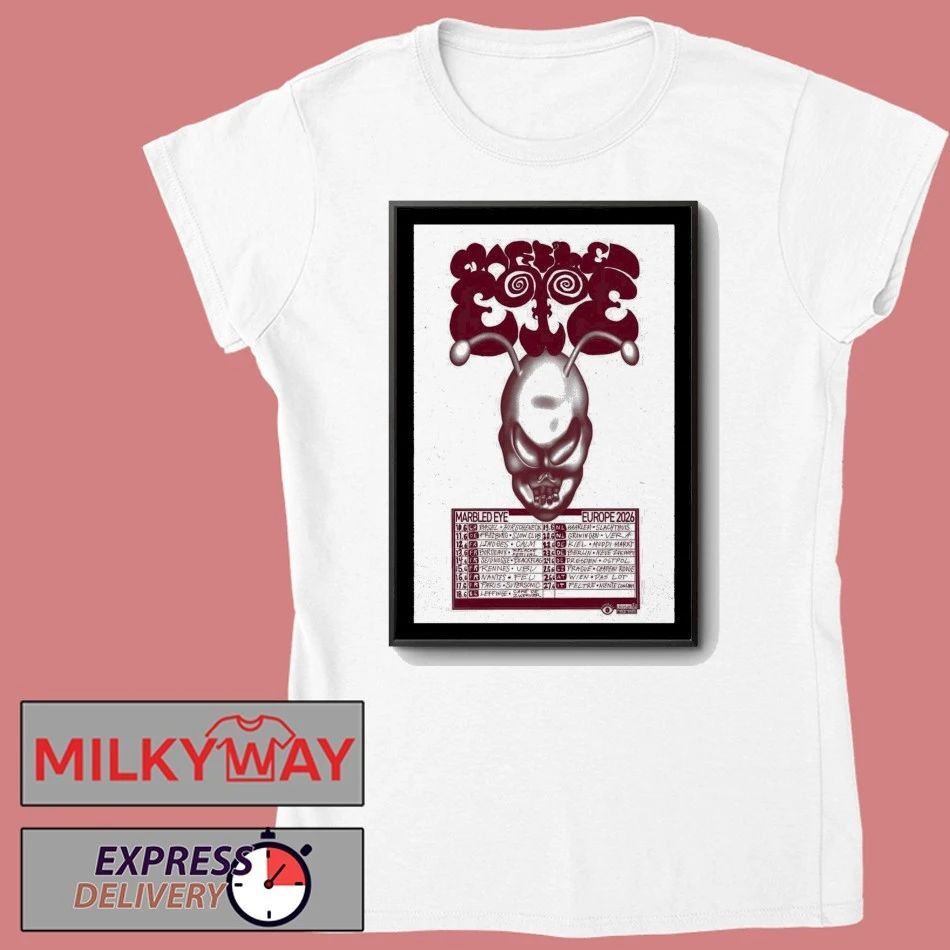 Poster Marbled Eye Europe June 2026 Tour shirt