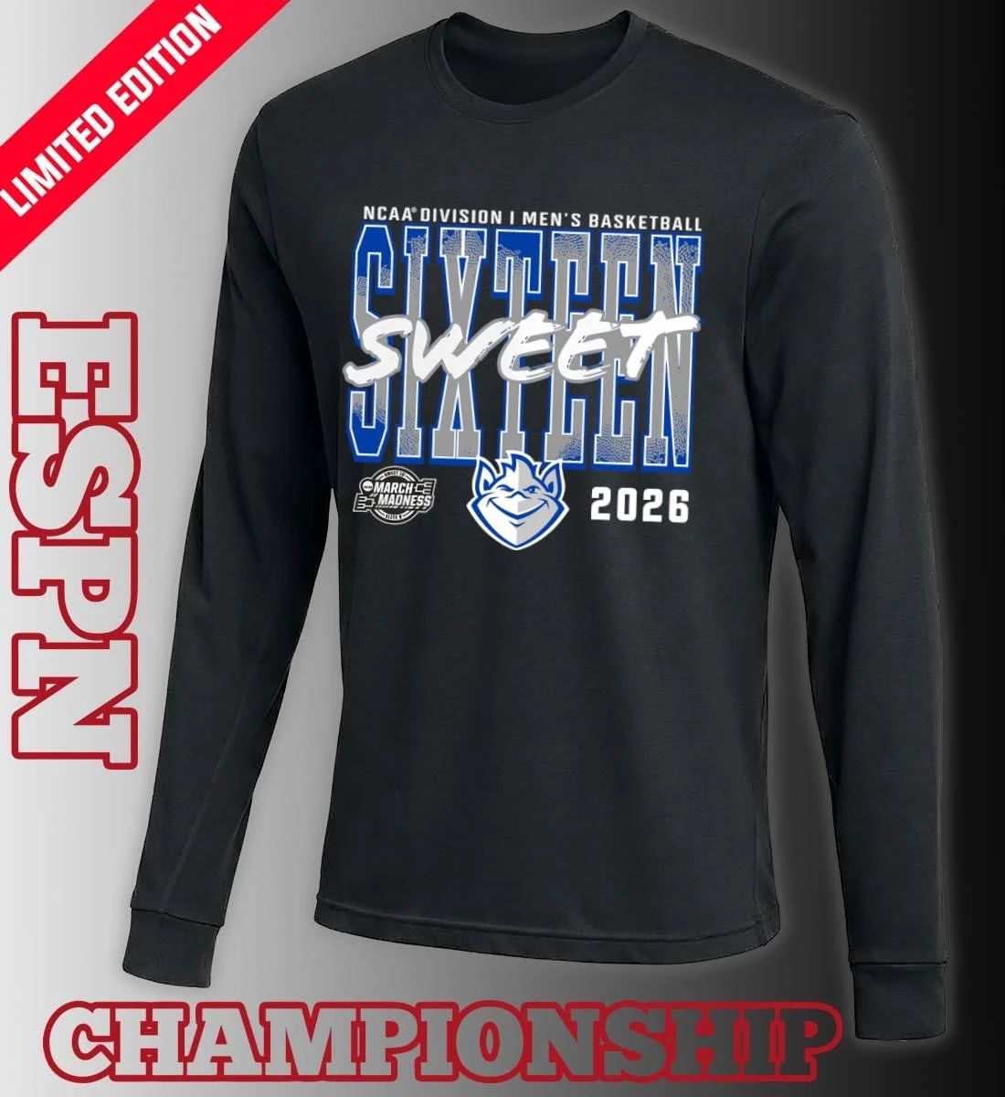 Saint Louis Billikens 2026 NCAA Men’s Basketball Tournament March Madness Sweet 16 T-Shirt