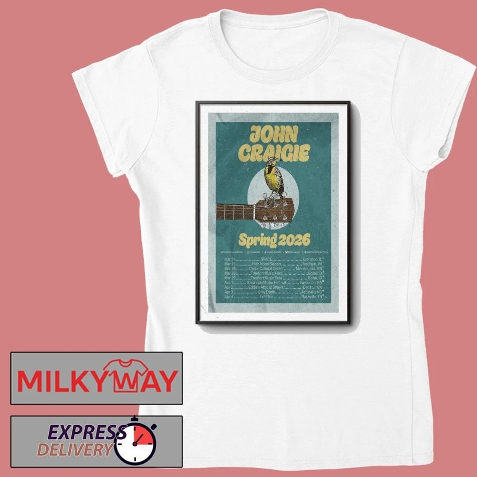 John Craigie Poster Tour Spring 2026 shirt