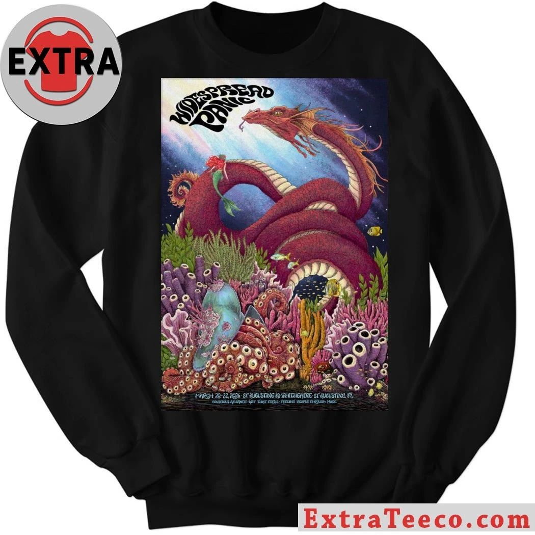 Widespread Panic St. Augustine FL 3 20-3 22 2026 Poster Shirt