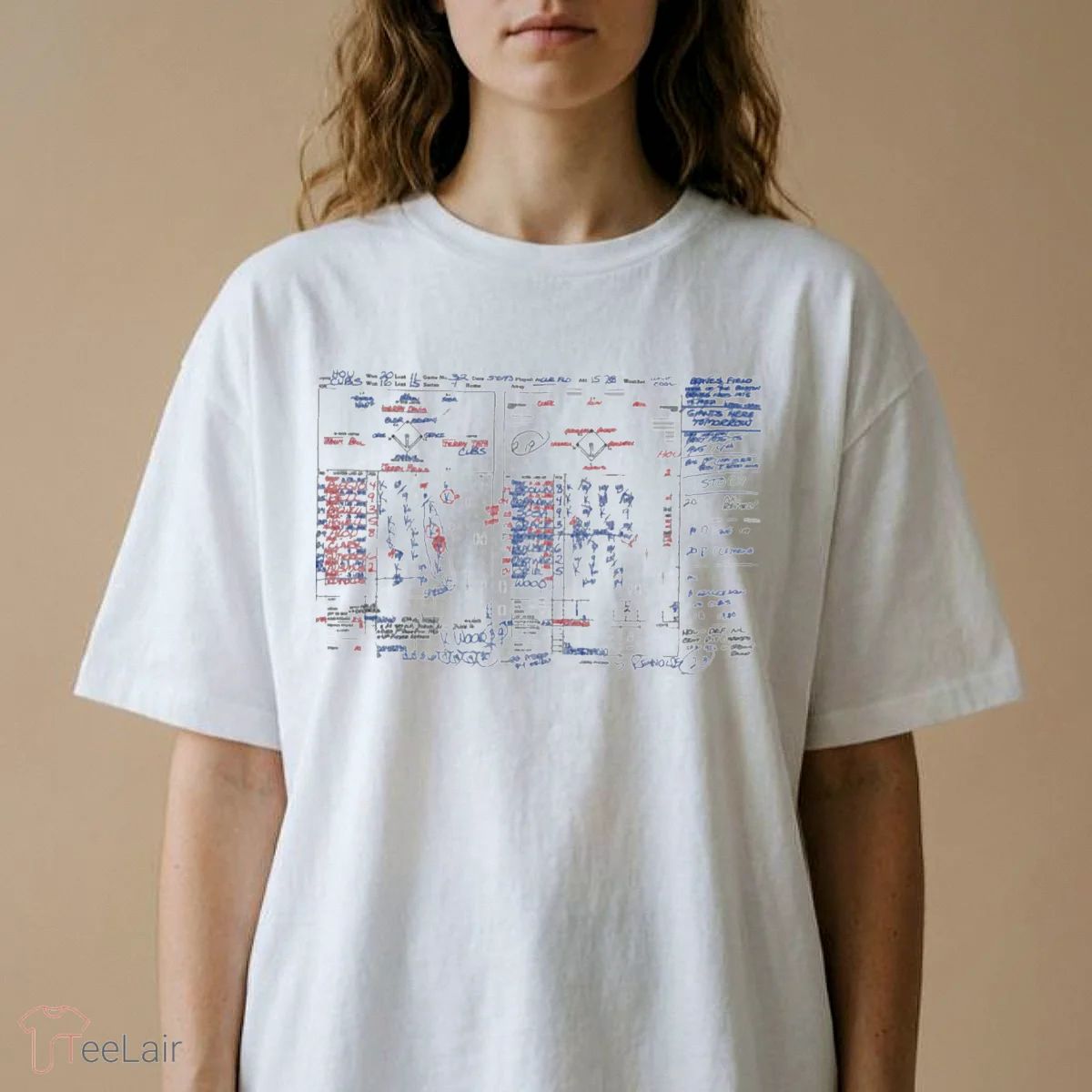 PAT HUGHES KERRY WOOD 20 STRIKEOUT SCOREBOOK T-Shirt