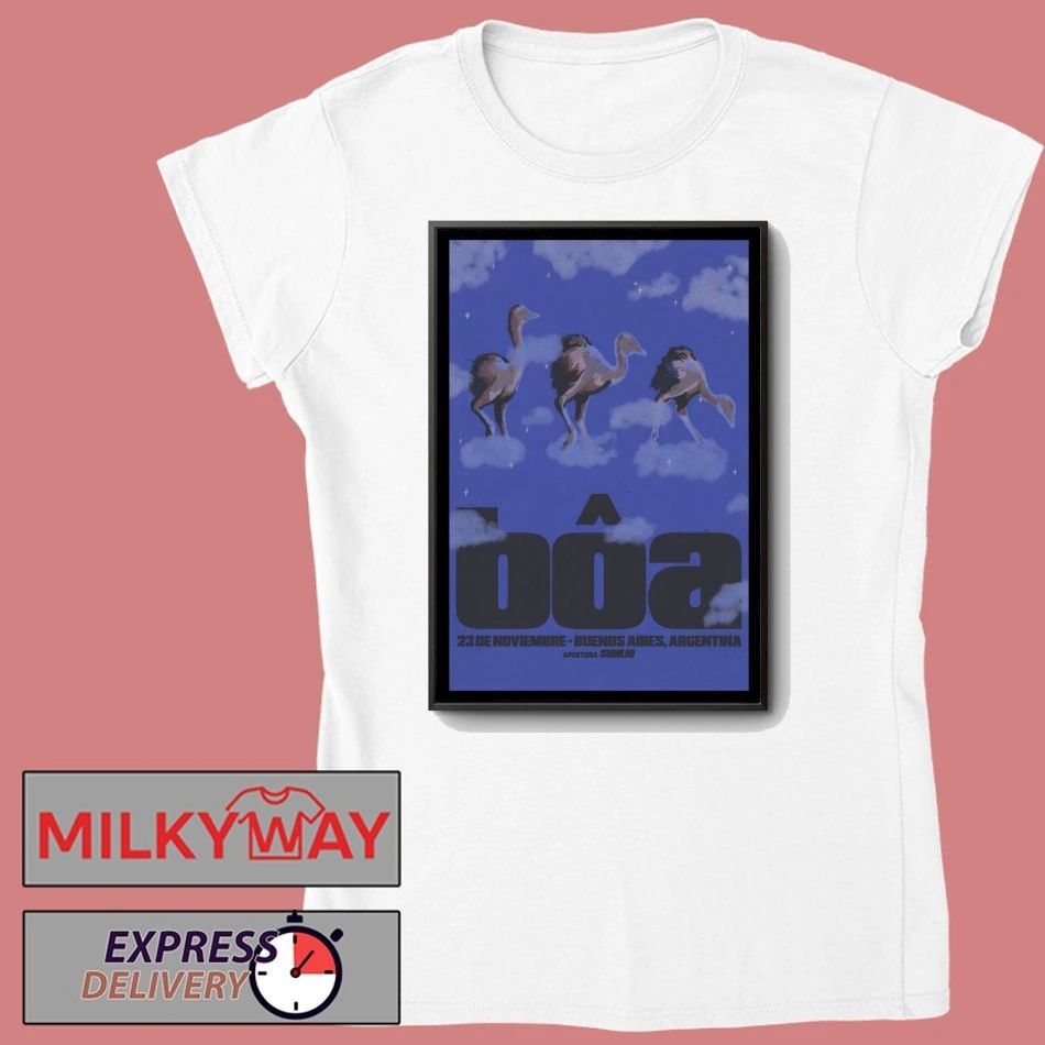 Bôa The Band Buenos Aires Argentina Nov 23 2025 Poster shirt