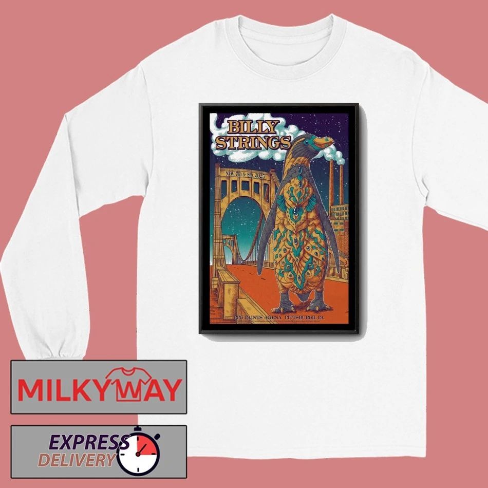 Poster Billy Strings Show Pittsburgh, PA 2025 November 7 + 8 shirt