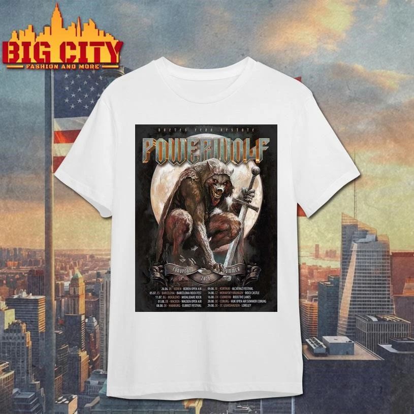 Powerwolf European Summer 2026 Tour Schedule Dates Home Decor Poster Shirt