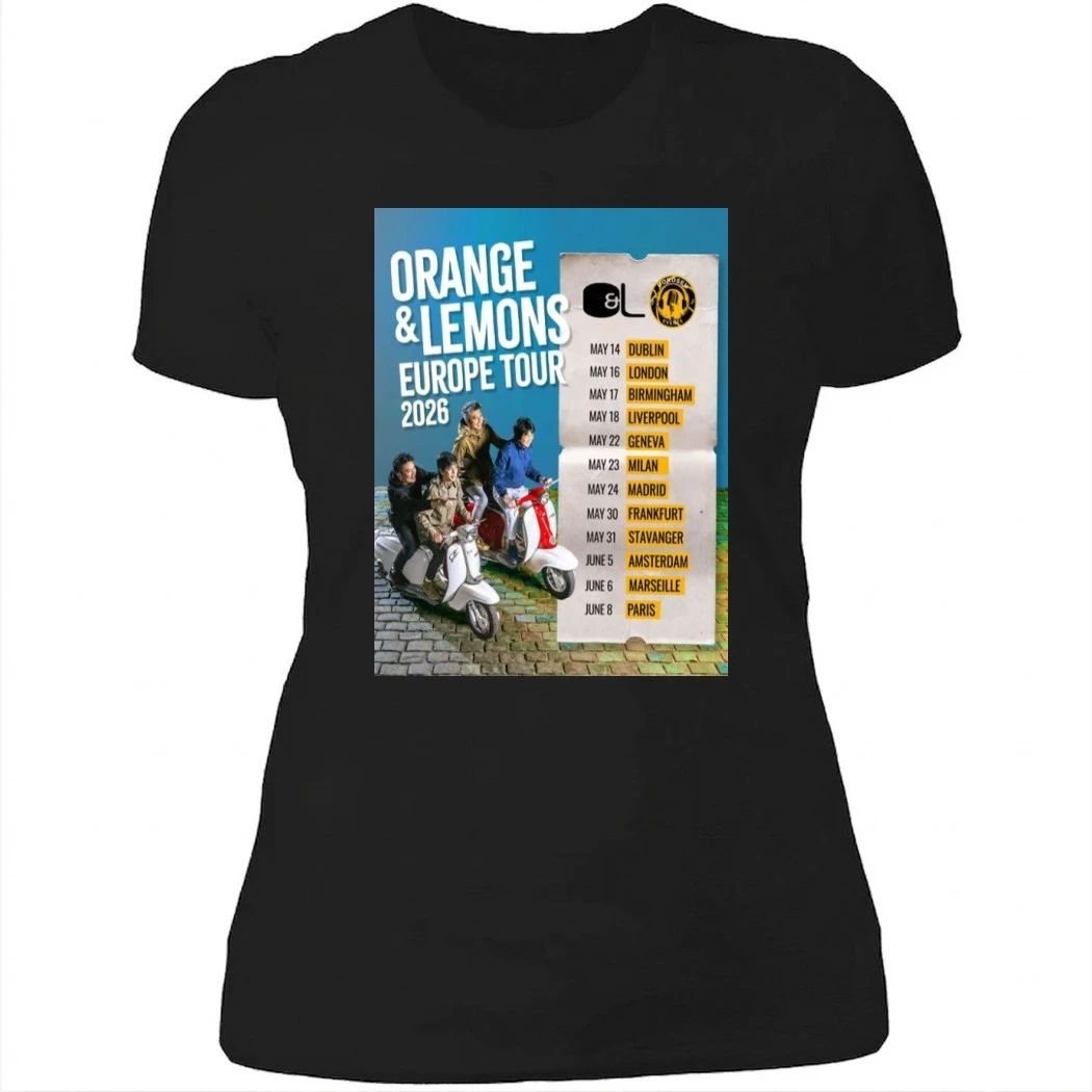 Orange & Lemons Europe 2026 Tour Poster Shirt