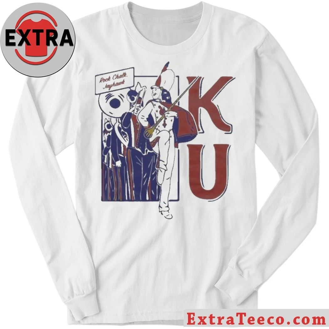 KU Marching Band Vintage White Shirt